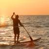 Henri stand up paddling in the sunset @ da Brouwersdam