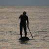 Henri Duijsters on the 12'2 paddleboard in the sunset @ Nieuw-Haamstede