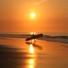 Arjen sup surfing in the sunset @ Renesse 15.09.07