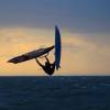 Sunset windsurfingaction @ da Brouwersdam