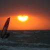 Arjen in a stormy sunset session @ da Brouwersdam