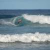 Arjen surfing a nice wave 2 @ Parlors Bathsheba Barbados