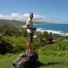 Arjen checking out the surf @ Bathsheba