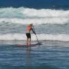 Arjen paddling out on his 12'2 SUP @ Parlors Bathsheba Barbados