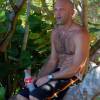 Arjen nackered after his SUP try out @ Parlors Barbados
