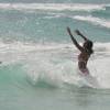 Local beauty in the surf @ Surfers Point Barbados