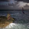 Chris capturing Arjen in the sunset @ Surfers Point Barbados