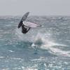 Aerial jibe by Arjen @ Surfers Point Barbados