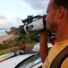 Stuart filming  Brian @ the Soupbowl Bathsheba Barbados