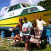 Brian, Ivo, Mariana, Jamaica & owner of the 'Unity' @ Silver Sands Barbados