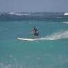 Longboarder riding a long wave 5 @ Long Beach