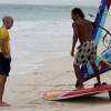 Brian Talma giving windsurflessons @ de Action Beach Silver Sands Barbados