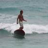 Brian Talma stand up paddle surfing @ de Action Beach Barbados