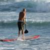 Arjen paddling out on his SUP @ South Point Barbados