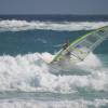 Arjen backside riding in lots of white water @ Ocean Spray