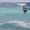 Kiter & windsurfer jumping @ Silver Rock Barbados