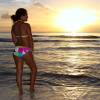 Adelimar posing in the sunset @ the Westcoast of Barbados