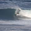 Lewis St John going for the barrel @ the Soupbowl Barbados