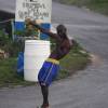 Lifeguard Chicken longboarding on the road @ Bathsheba