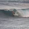 Standing up in the barrel @ the Bowl Barbados