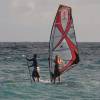 Kyle & Arjen having a chat on the water @ the Point Barbados