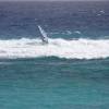 Arjen riding the waves @ the Silver Sands Reef Barbados