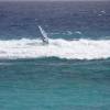 Arjen riding the waves @ the Silver Sands Reef Barbados