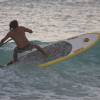 Kevin in action on his new C4 9'8 Fish sup board @ South Point Barbados