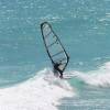 Richard Mosly riding the shorebreak @ the Barbados Watermen Festival 2008