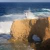 Arjen on top of the cliffs @ Little Bay Barbados