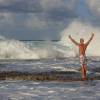 Arjen & the waves @ Little Bay Barbados