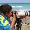 Adelimar taking pictures @ Silver Rock Beach Barbados