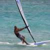 Arjen surfing his sup fin first @ Silver Rock Barbados