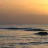 Arjen stand up paddle surfing in the sunset @ the Westcoast of Barbados