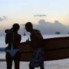 Adelimar & Arjen checking the pics @ Carlisle Bay Barbados