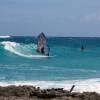 Arjen windsurfing @ the Point Barbados