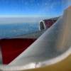 The engines of the Virgin Atlantic Boeing 747