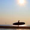 Arjen ready for a sunset sup session @ da Brouwersdam