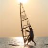 Stefan freestyling in the sunset @ the new Starboard sup board