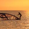 Adelimar windsurfing in the sunset @ da Brouwersdam