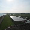 View from the Plompe Toren towards the Oosterschelde Storm Barrier