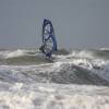 Arjen windsurfing in the storm @ da Brouwersdam