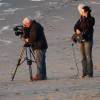 Arjen being filmed @ da Brouwersdam