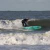 Arjen in action with the 9'1 McTavish Original @ Renesse Northshore