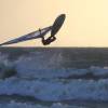 Sunset after-work-windsurfsession in Renesse