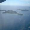 Aproaching the Virgin Islands from the air, the search for 'virgin' waves coninues...