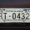 Virgin Islands 'Natures little secrets' car license plate