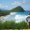 Arjen checking out the action @ Longbay, Tortola