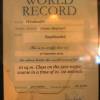 BVI local World Record Windsurfer Finian Maynard's certificate @ Boardsailing BVI