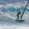 Arjen waveriding the twin fin @ Surfers Point Barbados